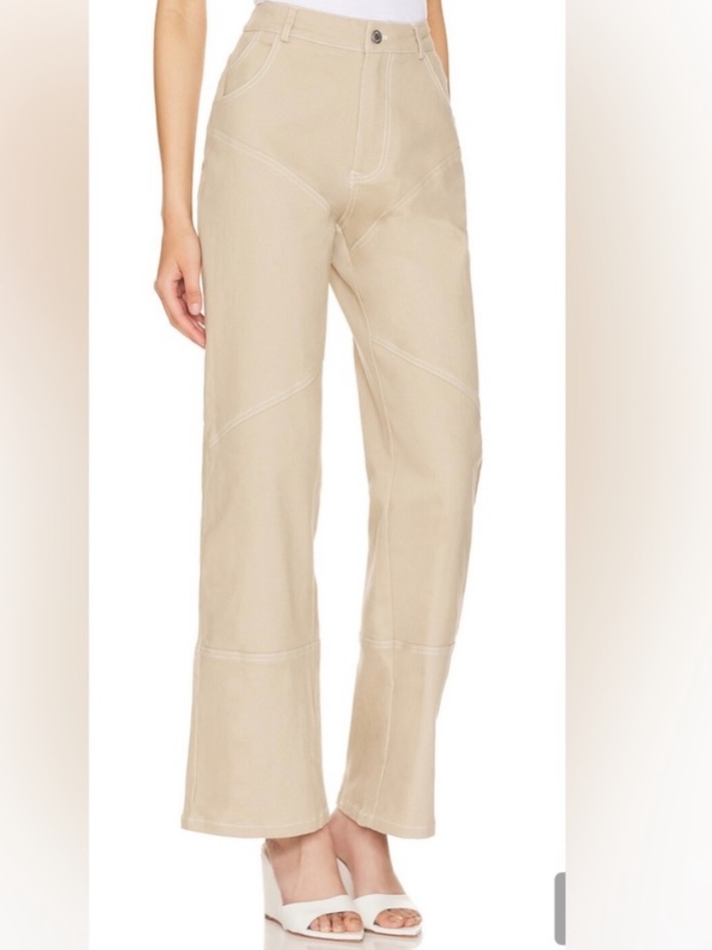BY.DYLN wide Leg Pants in bone Cyrus pant